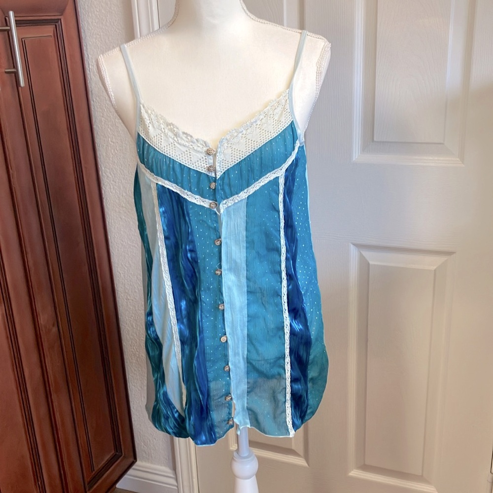 Y2k Blue women’s Camisole blouse Size:L